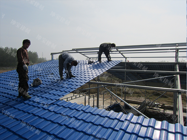 養殖場用秸稈瓦