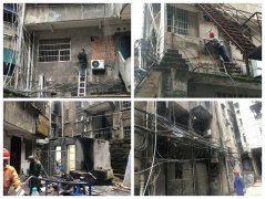 西市街道“雙創”鋼棚整治工作換合成樹脂瓦