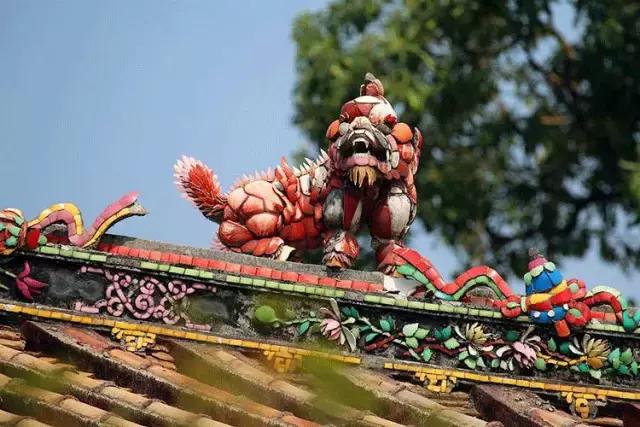 潮州嵌瓷，屋頂生花