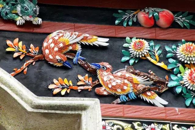 潮州嵌瓷，屋頂生花