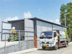 露天垃圾池改造嶄新的樹脂瓦垃圾房美觀又實用